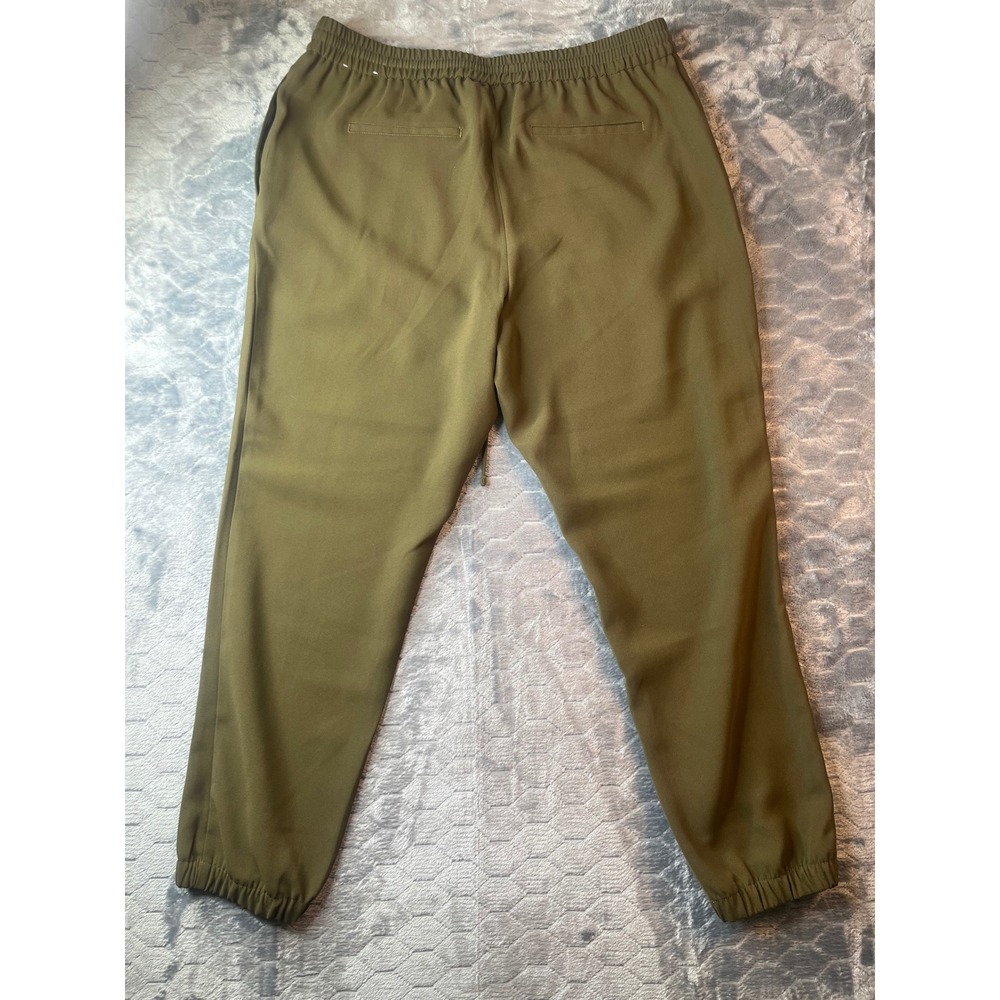 Express Womens Olive Green Mid Rise Ankle Jogger Pants Size L Drawstring Waist - Picture 9 of 9